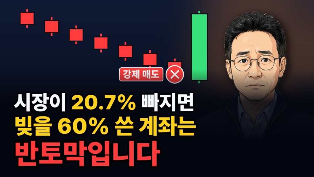 [레터 13호] “400만 원이 193만 원” — 같은 하락에 빚 낀 계좌만 반토막 나는&nbsp;이유